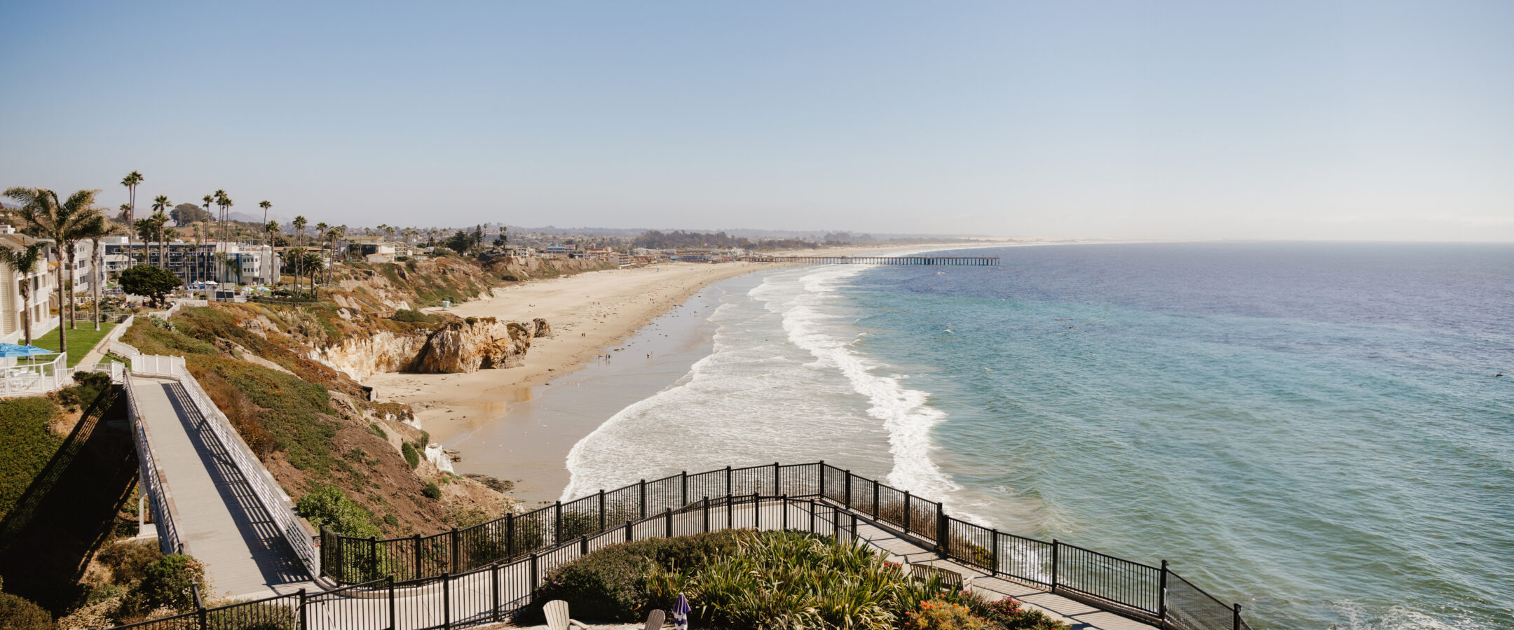 Ocean views from Shore Cliff Hotel.